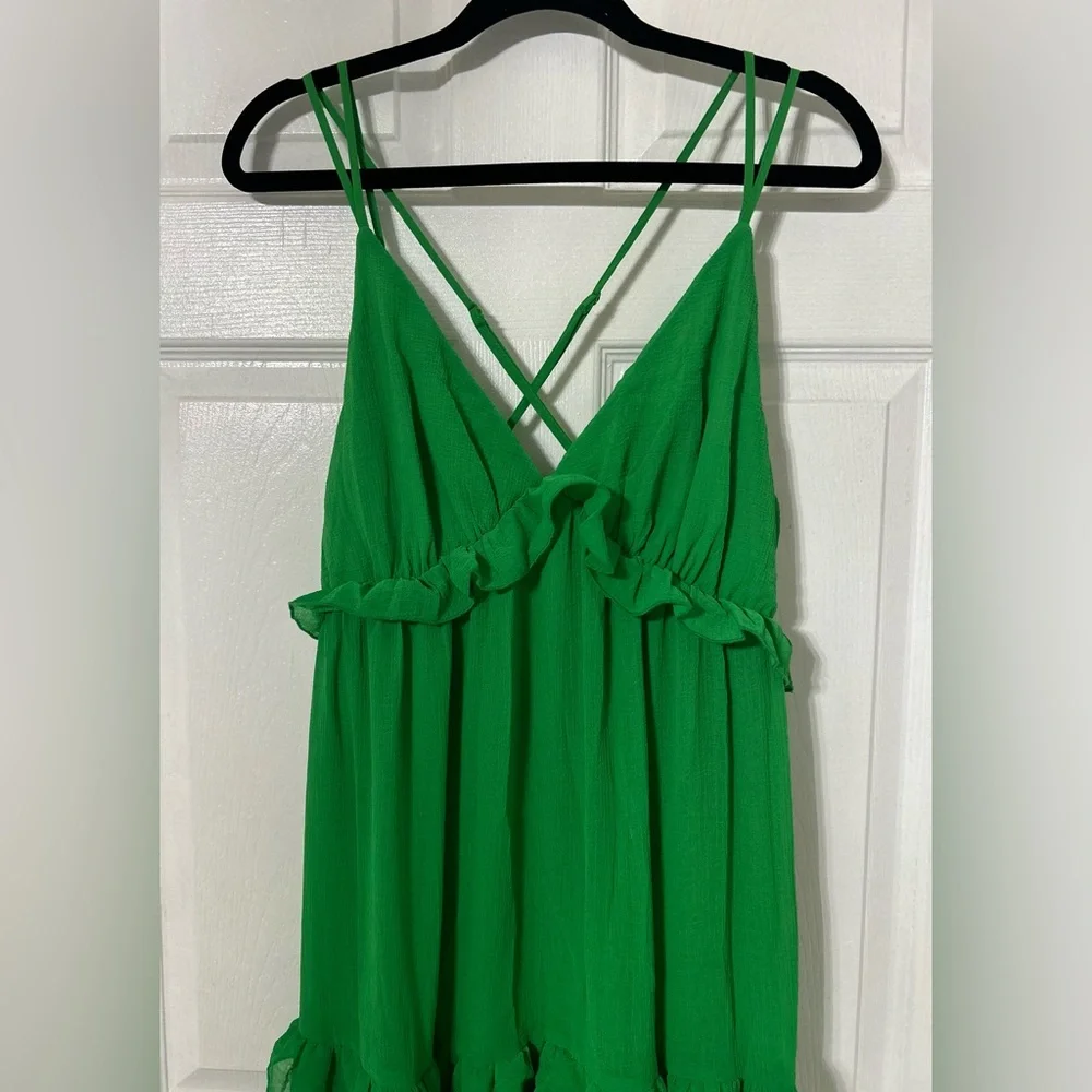 Flying Tomato Vibrant Green Strappy Maxi Dress - Picture 6 of 10